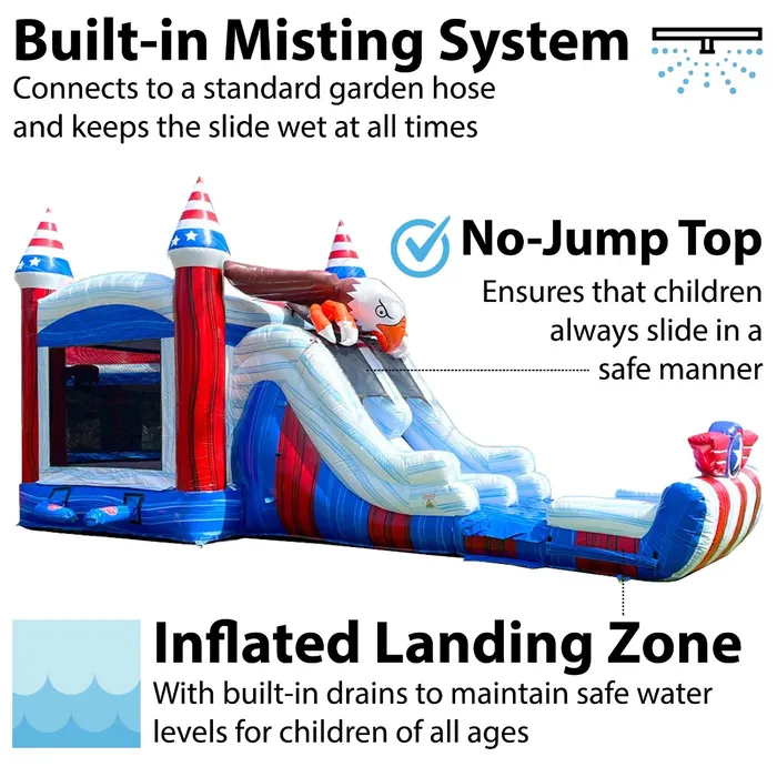 #24 - Bald Eagle Double Water Slide Combo